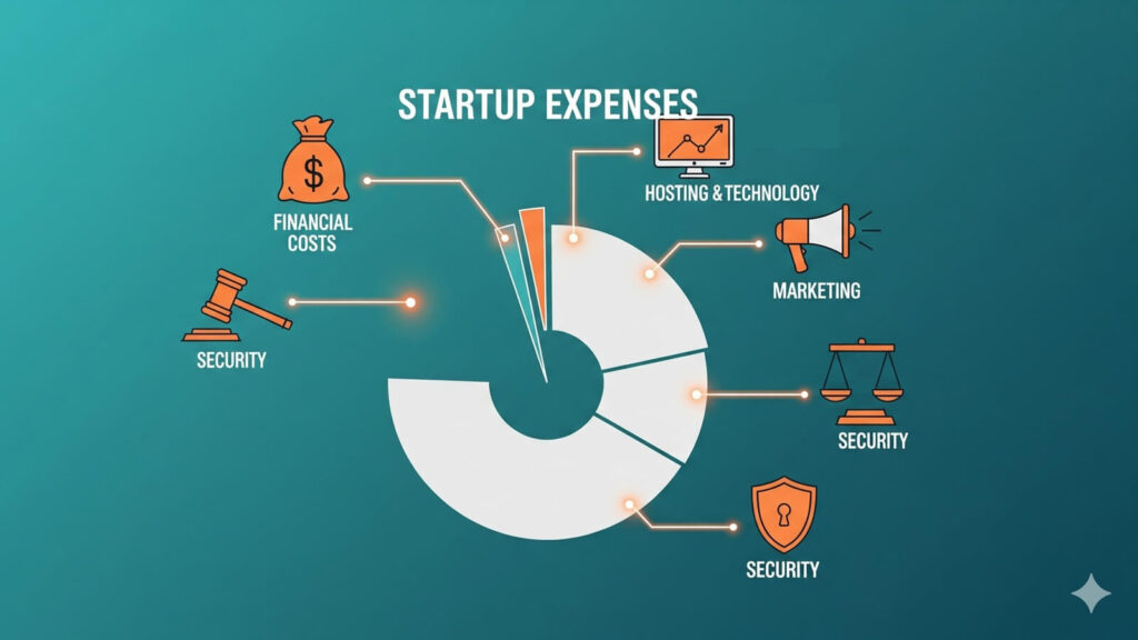 online business startup expenses
